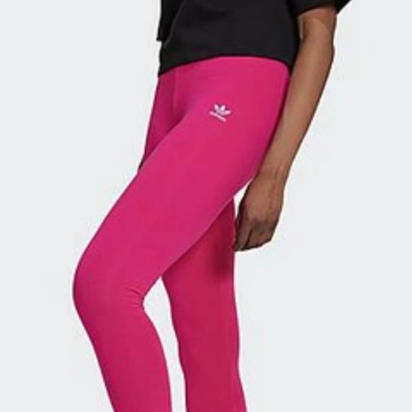 adidas Pants - Adidas Ladies (Oversized) Pink Leggings Bottoms Small